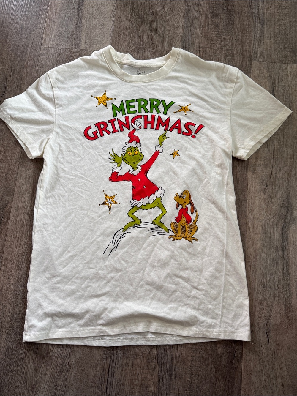 Kids White 'Merry Grinchmas!' Graphic Tee